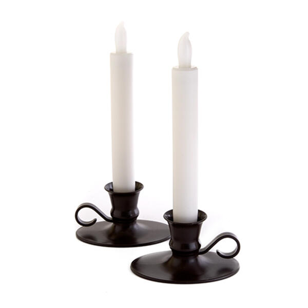 Flameless LED Window Candles with Timer - image 