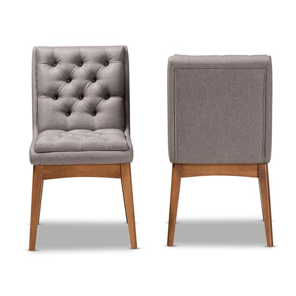 Baxton Studio Makar Modern Transitional Velvet Dinning Chairs Set