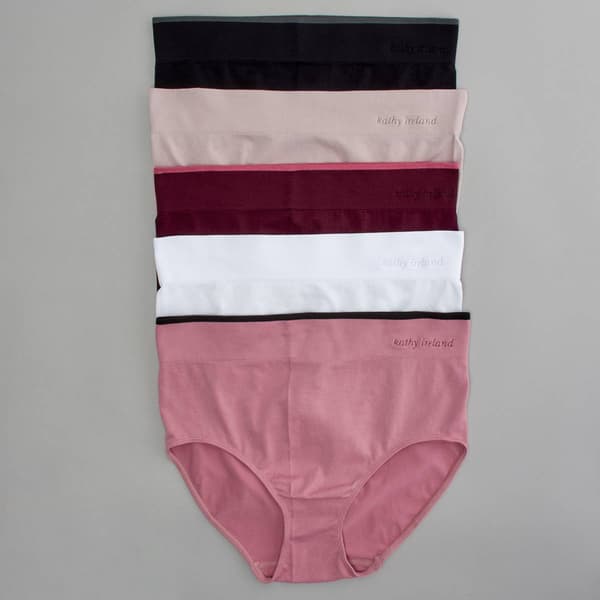 Plus Size Kathy Ireland 5pk. Seamless Brief Panties- 5PKBF1306