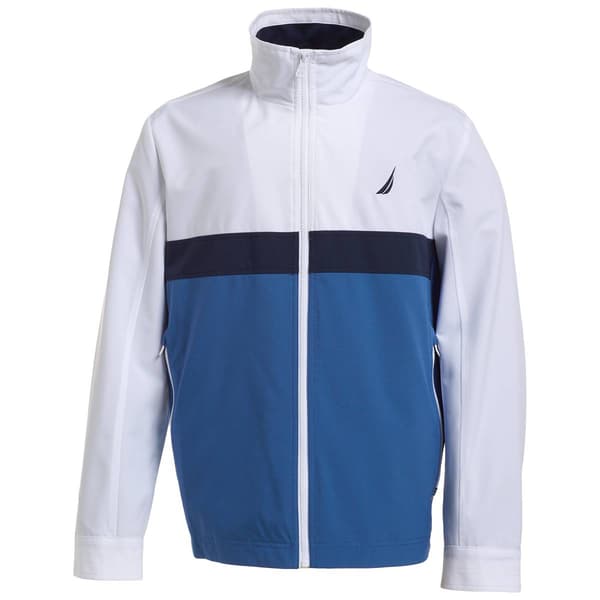 Mens Nautica Color Block Stretch Golf Jacket - image 