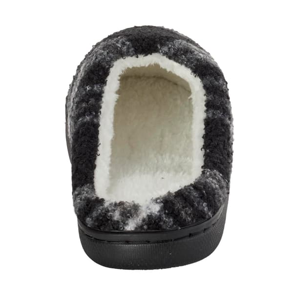 Mens Preswick & Moore&#174; Boxed Plaid Slippers - Black/White