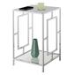 Convenience Concepts Town Square Chrome End Table - image 2