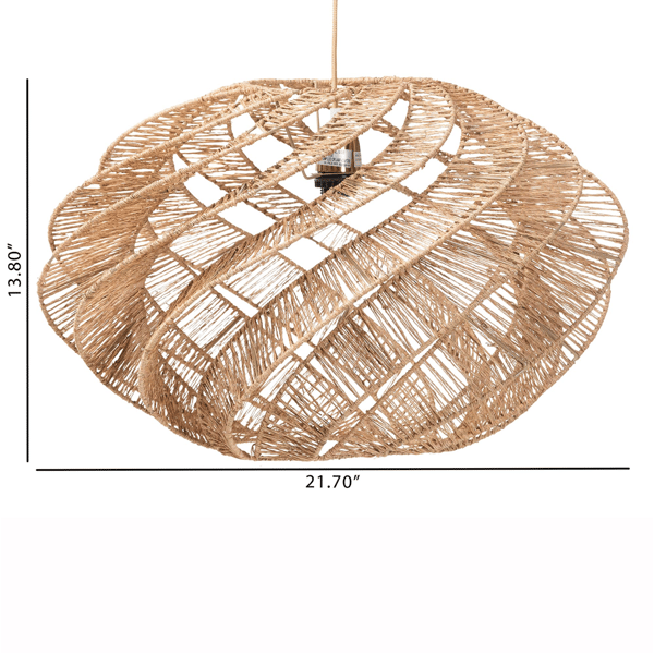 bali & pari Enola Handwoven Jute Pendant Lampshade