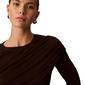 Womens Calvin Klein Long Sleeve High Neck Wrapover Blouse - image 3