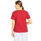 Petite Alfred Dunner Land Of The Free Heat Set Butterflies Tee - image 2