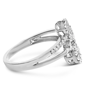 Haus of Brilliance 1/2ctw. Diamond Scatter Composite Bypass Ring - image 2