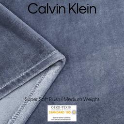 Calvin Klein Solid Plush Blanket