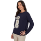 Womens Skye’s the Limit Urban Heirloom Dog Motif Sweater - image 3