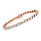 Haus of Brilliance 14kt. Rose Gold 1/4ctw. Tennis Bracelet - image 2