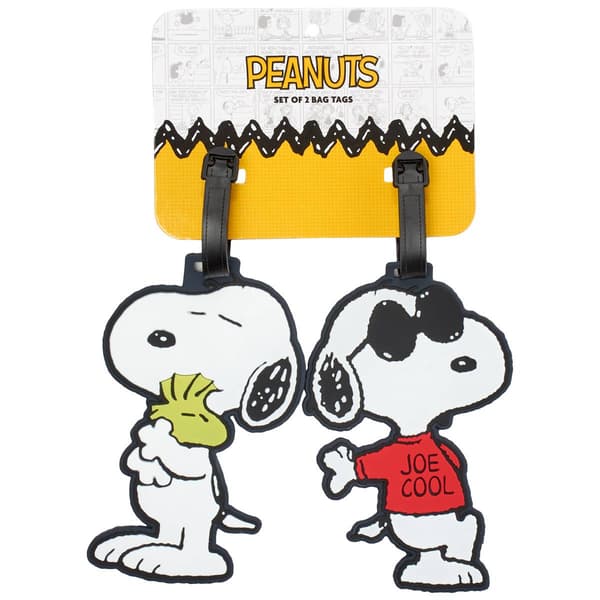 Peanuts 2pk. Snoopy Luggage Tags