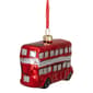Northlight Seasonal Double Decker Bus Glass Christmas Ornament - image 4