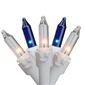 Northlight Seasonal 50ct. Blue/Clear Mini Icicle Christmas Lights - image 1