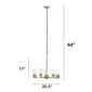 Lalia Home 5-Light Classic Clear Glass/Metal Hanging Chandelier - image 4