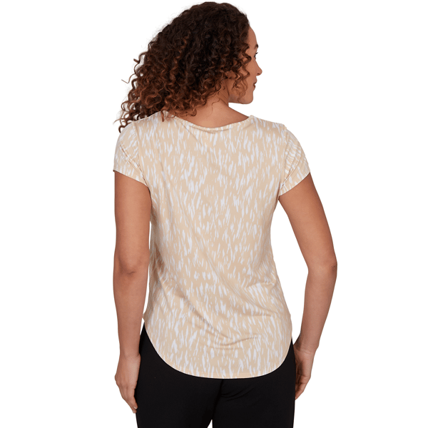 Womens Emaline Verde Grove II Short Sleeve Lace Neck Blouse