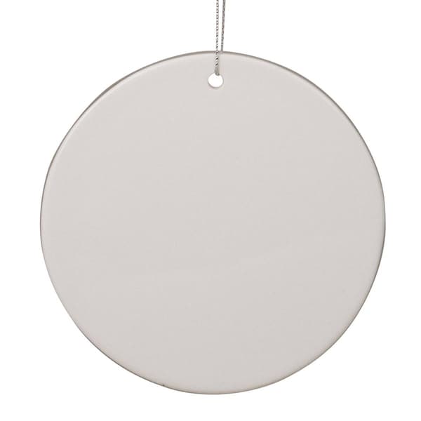 Northlight Seasonal 4in. Arctic Fox Disc Christmas Ornament
