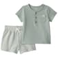 Baby Boy (NB-12M) Carter''s Solid Ss Top/Ging Short Set - image 1