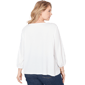 Plus Size Ruby Rd. California Dreaming 3/4 Sleeve Lace Blouse - image 2