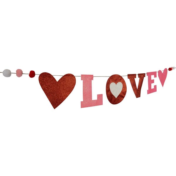 Northlight Seasonal Glittered Valentine''s Day Love Wall Banner
