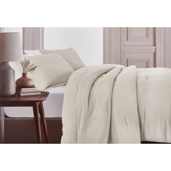 Nantucket Stone Wash Waffle 3pc. Comforter Set - image 
