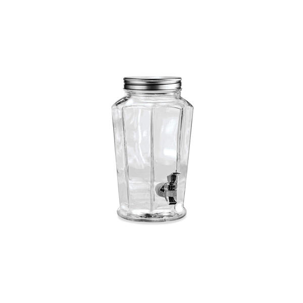 Circle Glass Jiselle 1 Gallon Beverage Dispenser with Tin Lid - image 