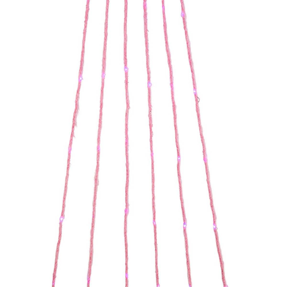 Kurt S. Adler 120-Light Colored Fuzzy Multi Strand LED Set