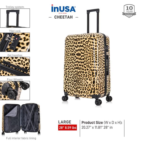 InUSA Cheetah Lightweight 28in. Hardside Spinner