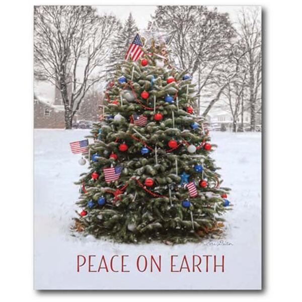 Courtside Market Peace on Earth Wrapped Canvas Wall Art - image 