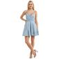 Juniors Crystal Doll Fairy Dust A-Line Mini Dress - image 1