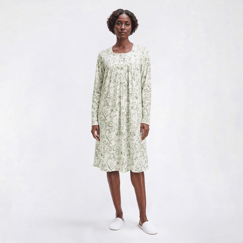Womens Elizabeth & Nicole Lace Columns Floral Nightgown
