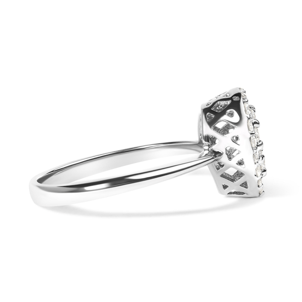 Haus of Brilliance 3/8ctw Lab Grown Diamond Cluster Promise Ring