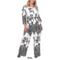 Plus Size White Mark 2 Piece Head To Toe Floral Paisley Set - image 5