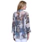 Plus Size Ali Miles 3/4 Dolman Sleeve Graffiti Print Hi Low Top - image 2