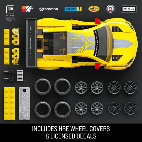 Hot Wheels® Brick Shop ’20 Corvette C8.R Building Kit