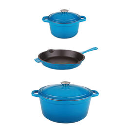 BergHOFF Neo 5pc. Cast Iron Cookware Set - Blue