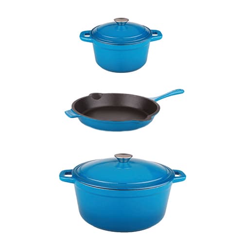 BergHOFF Neo 5pc. Cast Iron Cookware Set - Blue - image 