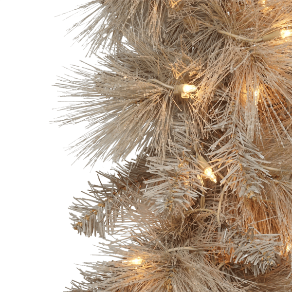 Puleo International 9ft. Pre-Lit Tan Garland