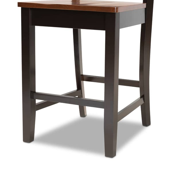 Baxton Studio Nicolette Two-Tone Brown Wood 5pc. Pub Set