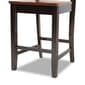 Baxton Studio Nicolette Two-Tone Brown Wood 5pc. Pub Set - image 6