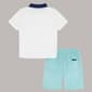 Toddler Boy Nautica Stripe Collar Polo & Solid Shorts Set - image 2