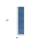 HomeRoots Blue Abstract Washable Runner Rug - image 3