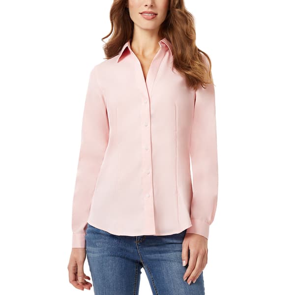 Womens Jones New York Easy Care Casual Button Down Top