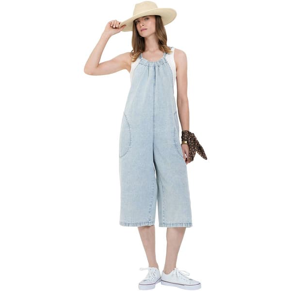 Womens MNK Sleeveless Denim Jumpsuit - image 