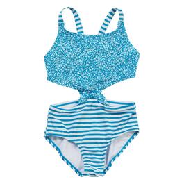 Girls (7-16) Shelloah Itsy Ditsy Monokini Swimsuit