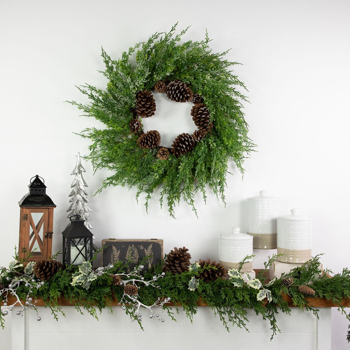 Northlight Seasonal 26in. Frosted Artificial Christmas Wreath