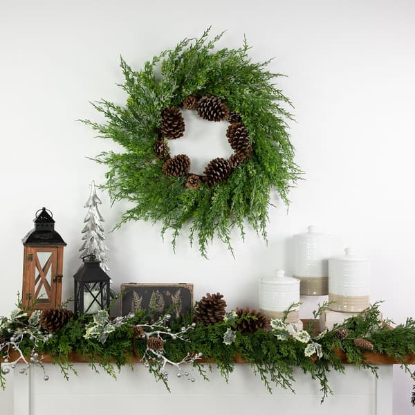 Northlight Seasonal 26in. Frosted Artificial Christmas Wreath