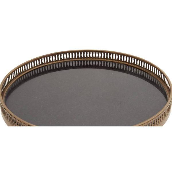 9th & Pike® Black Metal Traditional Accent Table