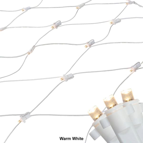 Northlight Seasonal 6ft. White Mini Net Style Christmas Lights
