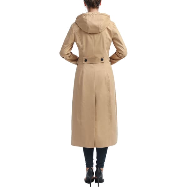 Womens BGSD Waterproof Hooded Maxi Trench Coat