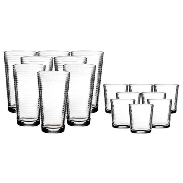 Home Trend 16pc. Solar Highball & Double Old Fashion Glasses