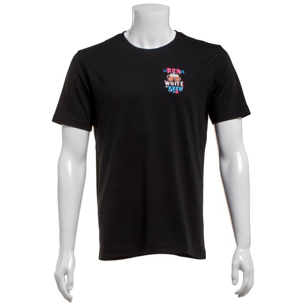 Mens Chaps Red White & Brew Short Sleeve Graphic Tee